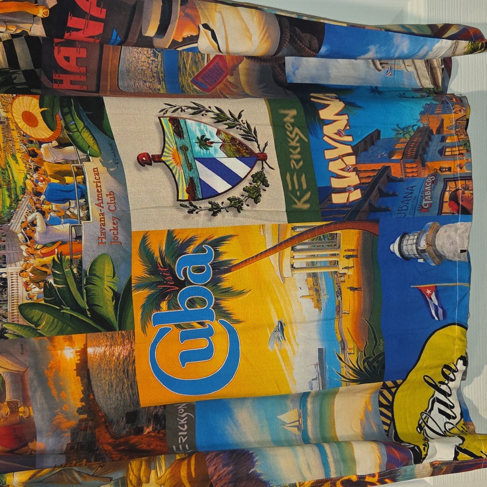 Varadero Cuba Themed Multicolor Men's Shirt Size M "Like New" - Picture 4 of 12